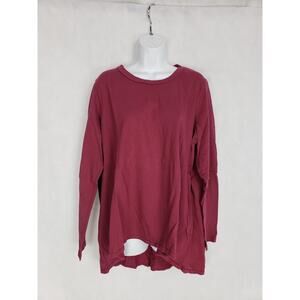 Used CUT LOOSE long Sleeve Red 100% Cotton Shirt Lagenlook‎ Sz XL USA Made